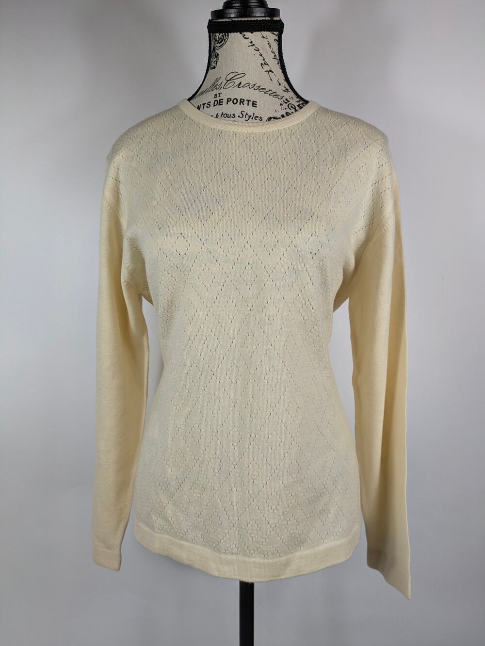 New Callaway Golf Womens M Sweater Italian Merino Wool Argyle Nordstrom Pullover